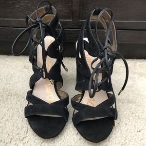 Sam Edelman Lace Tie Sandals - Size 8.5